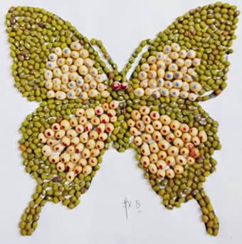 نقاشی با حبوبات