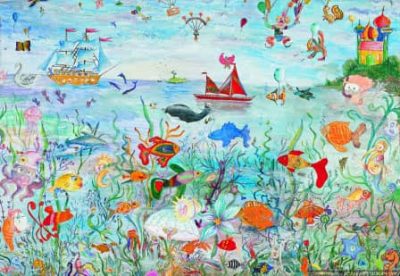 بررسی نقاشی کودکان 4 نقاشی کودکان اقیانوس