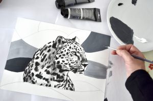 نقاشی سیاه و سفید