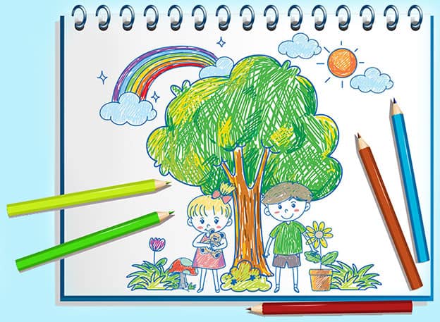 دفتر نقاشی کودکان و اهمیت آن 3 دفتر نقاشی کودکان و اهمیت آن