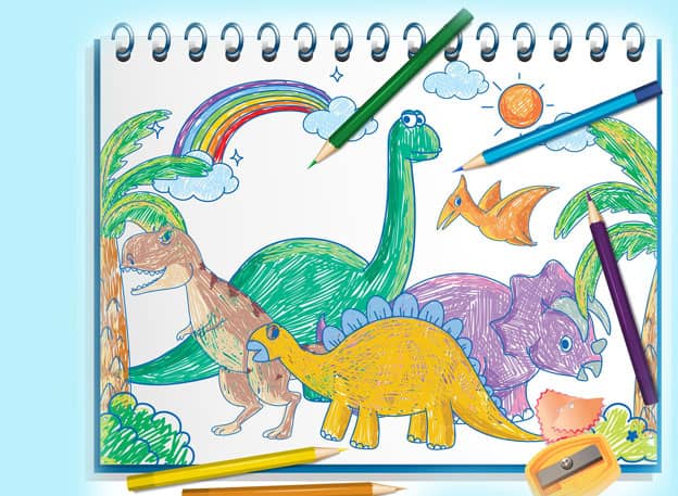 دفتر نقاشی کودکان و اهمیت آن 4 دفتر نقاشی کودکان و اهمیت آن