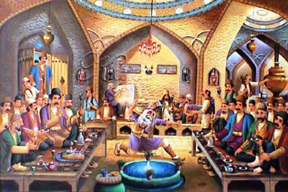 نقاشی قهوه خانه ای