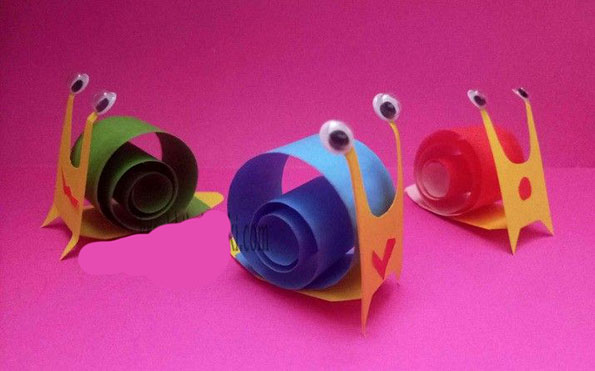 حلزون رنگی و نقاشی کودکان