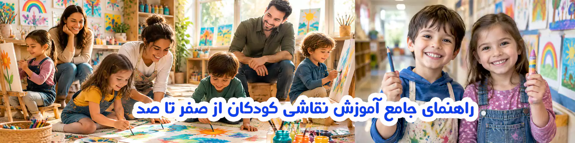 راهنمای جامع آموزش نقاشی کودکان 1 راهنمای جامع آموزش نقاشی کودکان از صفر تا صد